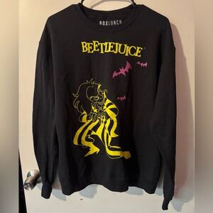 Beetlejuice men’s Graphic Sweatshirt - Box Lunch Size Medium Lydia Deetz NWT